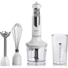 Пасатор 4 в 1 Kumtel HHB-02, 700W, Чопър 500 мл, Ножчета от неръждаема стомана, Бял, (35930985)