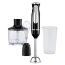 Пасатор, чопър и миксер 3в1 Oliver Voltz OV51112KSC, 800W, 700ml, Стоманена приставка, 2 скорости, Черен/Инокс, (14643)