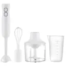 Пасатор с чопър и бъркалка Rosberg R51112MC, 400W, 650 мл, 2 скорости, Бял, (22410)