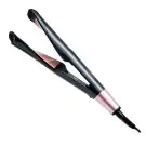 Преса за коса Remington S6606 Curl and Straight Confidence, 150-230C, Керамика/Турмалин, Извити плочи, Черен/розов, (20835)
