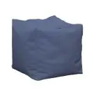 Пуф, 130л., Табуретка Куб XL - Teteron Bluemarin, Перящ се калъф, Пълнеж от Полистиролни перли, за открито, 8276
