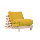 Фотьойл, Fubsy Wood, Bombay Buttered Corn - разтегателен шезлонг, дърво, текстил, (PUF-FM-FBS-PT-CON)
