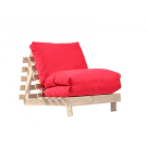 Фотьойл, Fubsy Wood, Bombay Montana Red - разтегателен шезлонг, дърво, текстил, (PUF-FM-FBS-PT-MR)