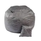 Комплект, Барбарон и декоративна възглавница, 450л. Matusalem - Smoke Grey, Перящ се калъф, Подходящ за деца, Пълнеж с микс от мемори пяна и дунапрен, Гама Premium