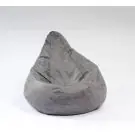 Калъф за пуф круша, 160л., Nirvana Light - Smoke Grey, (Не съдържа пълнеж), Гама Premium, 8787