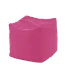 Пуф, 80л., Табуретка Куб - Roz, Еко кожа, Пълнеж от Полистиролни перли