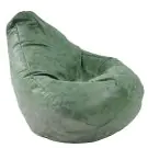 Пуф круша 220л. Nirvana Hobbit - Silver Garden, Перящ се калъф, Пълнеж от полистиролни перли, Гама Premium, 8926