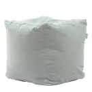 Пуф, 80л., Табуретка Куб - Light Mint, Перящ се калъф, Пълнеж от полистиролни перли, Гама Premium