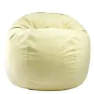Пуф, Барбарон, 600л., King Size - Lemon, Перящ се калъф, Трансформира се в легло, Пълнеж с микс от мемори пяна и дунапрен, Гама Premium, 8125
