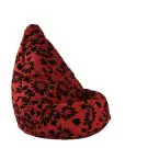 Калъф за пуф круша, 160л., Nirvana Light - Poppy, (Не съдържа пълнеж), Гама Premium, 8791