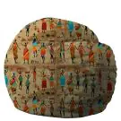 Барбарон 600л. King Size, Cuz This is Africa, Перящ се калъф, Пълнеж с микс от мемори пяна и дунапрен, Принт, (16985)