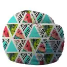 Барбарон 600л. King Size, Watermelon Sugar, Перящ се калъф, Пълнеж с микс от мемори пяна и дунапрен, Принт, (16935)