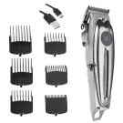 Професионална машинка за подстригване Adler AD 2831, 100W, Батерия 2200 mAh, 6 приставки, USB, LCD дисплей, Сребрист, (13009)