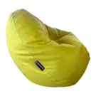 Пуф BULMEG PT2PPOL, Голям барбарон тип круша с водоустойчив перящ се калъф, Пълнеж от полистиролни перли, 320л, Зелен маслина