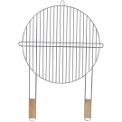 Решетка за грил Master Grill & Party MG257, 51 см, Дървени дръжки, Хром, (35948656)