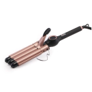 Ретро преса Oliver Voltz OV51102D, 60W, Керамика и турмалин, 140-200C, LED дисплей, Черен/розовозлатист, (17323)