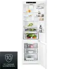 Хладилник с фризер за вграждане AEG SCB819E8TS, Инверторен мотор, 274 L, NoFrost, Бял, (21896)