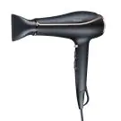 Сешоар Beurer HC 80, 2200 W, Тройна йонизация, AC мотор, 3 температурни настройки, 2 скорости, Аксесоари, Черен, (16467)