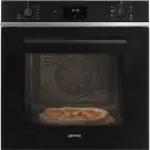 Фурна за вграждане SMEG SF6400PZB, Серия Selezione, Камък за пица, 65 литра, черен, (19359)