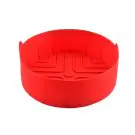 Силиконова форма за AirFryer Rosberg R51980RS, Кръгла, 18.8 x 5.5см, Червен, (17651)