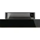 Затоплящо чекмедже SMEG CPRT615NR, Серия Dolce Stil Novo, Черно стъкло с меден профил, (20058)
