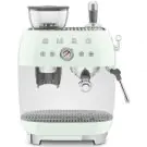 Кафемашина с интегрирана кафемелачка SMEG EGF03PGEU, 50s Style, еспресо, 15 бара, 1650W, (19990)