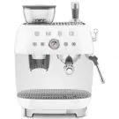 Кафемашина с интегрирана кафемелачка SMEG EGF03WHEU, 50s Style, еспресо, 15 бара, 1650W, (19987)