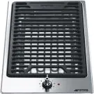 Електрически грил - барбекю SMEG PGF30B, Серия Classica, 30 см, Неръждаема стомана, (19411)