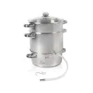 Соковарка SAPIR SP 1260 A26, 8 литра, Книжка с рецепти, Инокс, (18662)