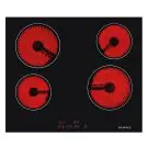 Стъклокерамичен плот за вграждане Kumtel V6-04T, сензорно управление, 6000W, черен, (20469)