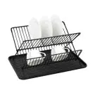 Сушилник за съдове Kinghoff KH 1356, 43 x 32 x 25.5 см, Черен, (9999KH1356)