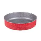 Тава за печене Voltz V51222B26, 26 см, Мраморно покритие, Дълбока, Червен, (5551222B26)