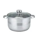 Тенджера Rosberg Premium RP51210M18, 18 см, 2.9 литра, Капак, Индукция, Инокс, (12376)