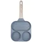 Тиган с 3 отделения Klausberg KB 7817, 18.5 см, Мраморно покритие, Индукция, Сив, (35944543)