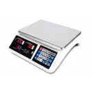 Търговска везна Rosberg R51652А, До 40 кг, LCD екран, Водоустойчива платформа, Бял, (21261)