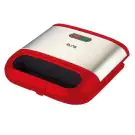 Уред за сандвичи ELITE ESM-1151RB, 750W, Червен/Инокс, (22454)