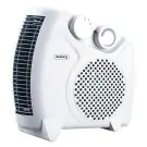 Вентилаторна печка Rosberg R51970A, 2000W, 3 степени, Термостат, Светлинен индикатор, Бял, (555R51970A)