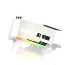 Брекет за вертикален монтаж на 45° GPU EZDIY-FAB ARGB PCIe 4.0 Riser Cable - Бял, (35938923)