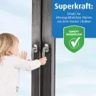Заключване за врати и прозорци Reer 70021, Черен, (14725)