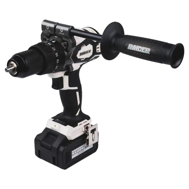 Бормашина ударна безч. 20V 2-ск. 4Ah 155Nm куфар RDI-CDB03W, (35930808)