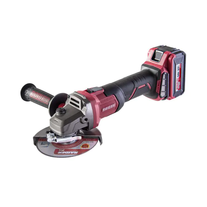 Ъглошлайф 20V 125mm 2x5Ah безчетков в куфар RAIDER INDUSTRIAL RDI-AGB61, (35924338)