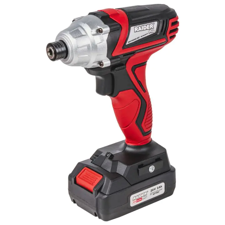 R20 Винтоверт ударен Hex 1/4" 140Nm 2Ah RAIDER PRO RDP-KHID20, (35930227)