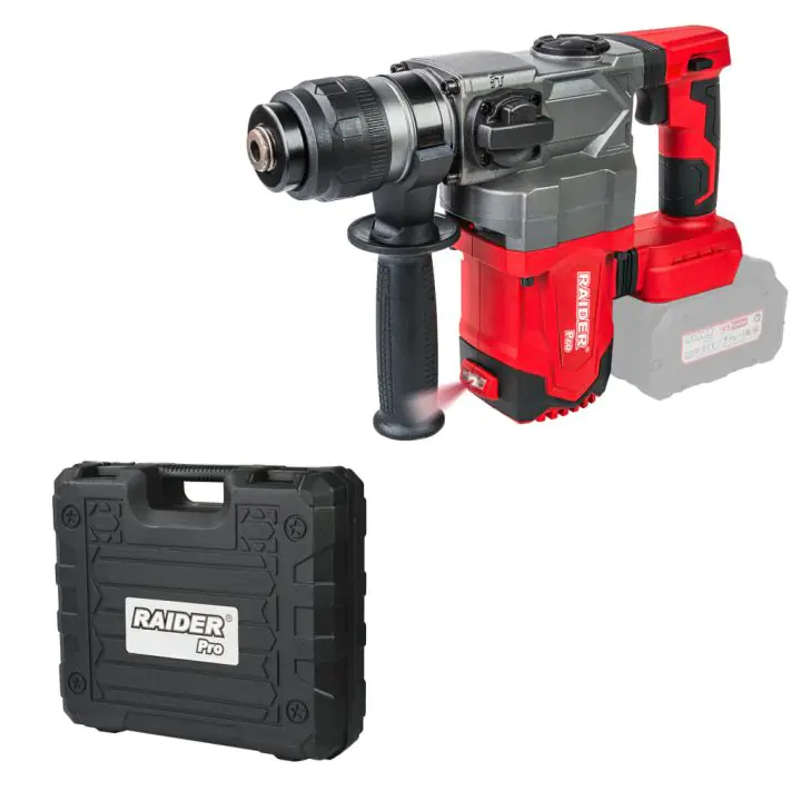 R20 Перфоратор безч. SDS+ 3J 2 функц. Solo Куфар RAIDER PRO RDP-YBRH20, (35930764)
