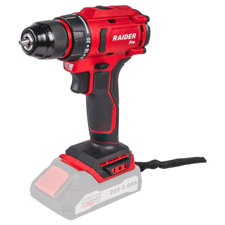 R20 Бормашина безчеткова 2-ск. 10mm 50Nm Solo RAIDER PRO RDP-PBCDI20, (35929999)