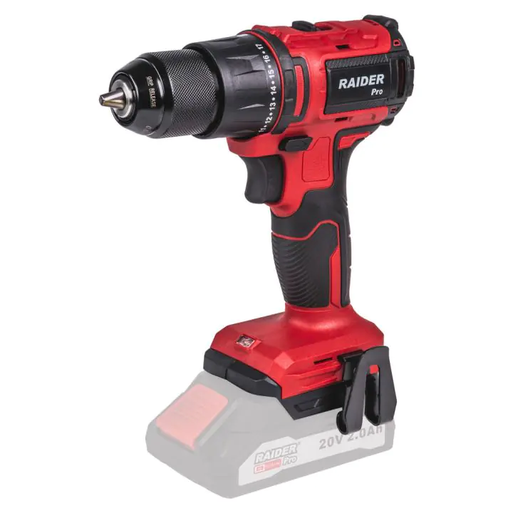 R20 Бормашина безчеткова 2-ск. 10mm 40Nm Solo RAIDER PRO RDP-YBD20 , (35930214)