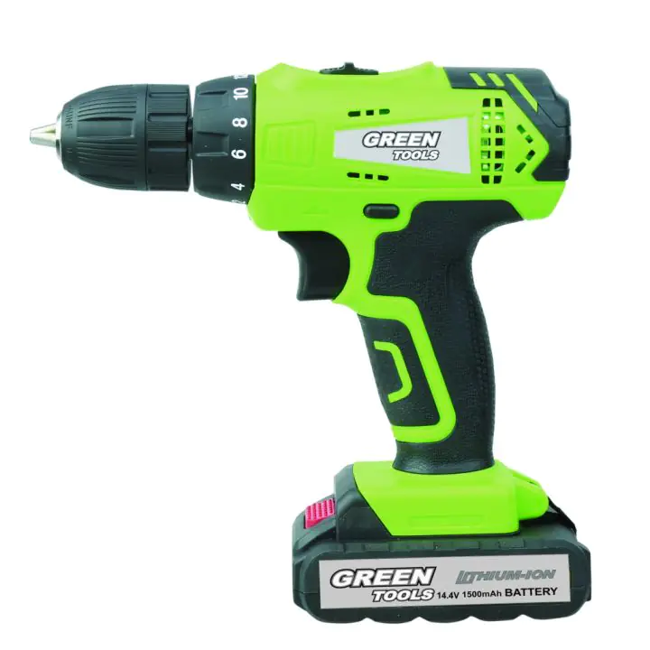 Бормашина акум. Li-ion 14.4V 2-ск. 1.5Ah 26Nm GREEN TOOLS GT-CDL20, (35924399)