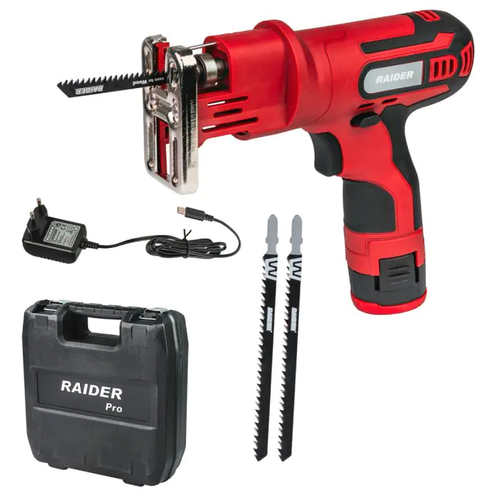 Прободен трион 12V 1.5Ah 25mm quick куфар RAIDER RD-RS39Y, (35930765)