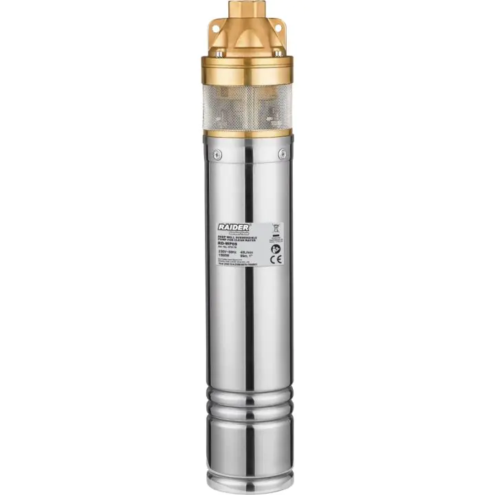 Помпа водна дълбочинна чиста вода 1500W 1"40L/min99m RAIDER RD-WP69, (35929837)
