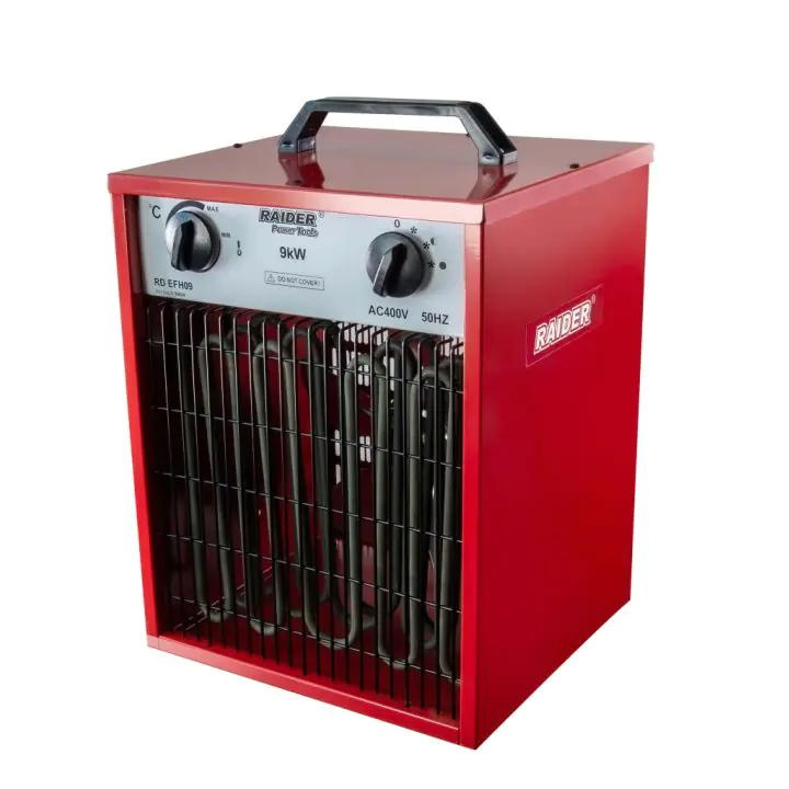 Калорифер електрически 9kW RAIDER RD-EFH09, (35924814)