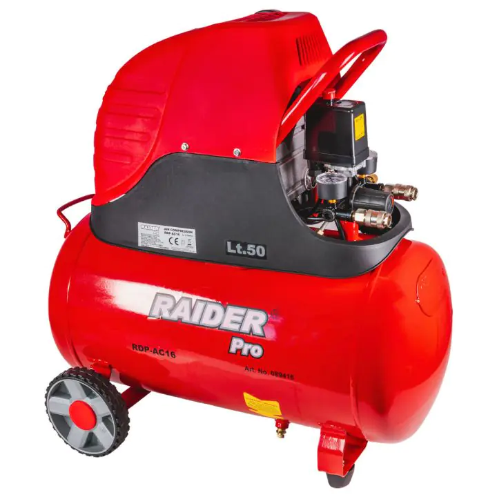 Компресор 50L 1.5kW RAIDER PRO RDP-AC16, (35930223)